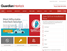 Tablet Screenshot of guardianinterlock.com